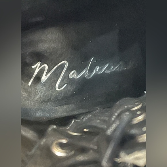 Matisse Genuine White Calf Hair Speckle Spotted Bootie Lace Up Corset 8.5 - Picture 15 of 16